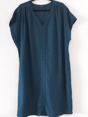 BONITA 100% linen boxy loose fit mini dress tunic